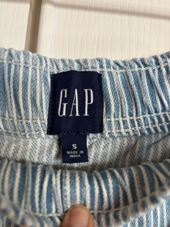 Gap Mid Rise Ultra soft denim Easy Stripe Horseshoe jeans size small NEW! - Picture 10 of 13